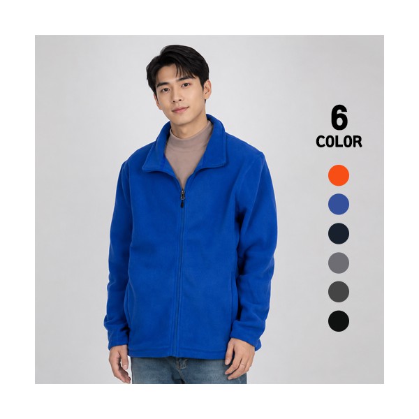 남녀공용 소프트 경량 폴라폴리스 컬러 자켓 겨울 방한 단체 유니폼 S~4XL
