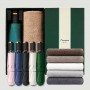 라이트핏 블랙골드그립 3단수동 암막양우산+송월타올뉴라이트무지150g 우산타올 선물세트