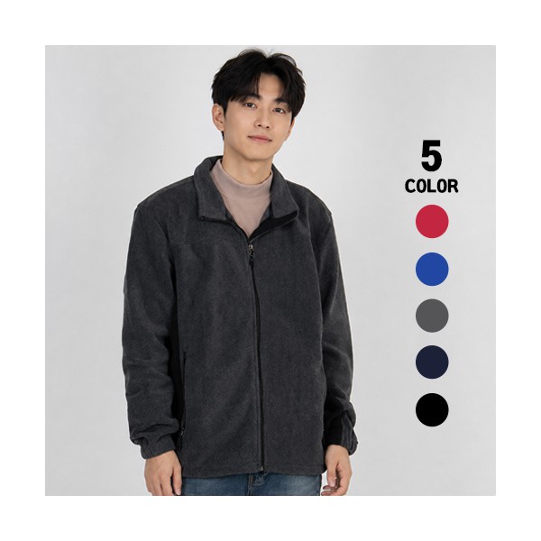 남녀공용 믹스배색 폴라폴리스 후리스 자켓 겨울 단체 유니폼 S~4XL