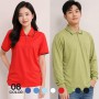 남녀공용 쿨론 모던 배색 반집업 폴로 카라티 반팔 긴팔 단체행사 유니폼 S~3XL