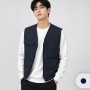 남녀공용 폴라폴리스 안감 베이직 겨울조끼 방한 단체행사 유니폼 M~4XL