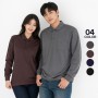 남녀공용 기모 에어라인 폴로 카라 긴팔 티셔츠 겨울 단체행사 유니폼