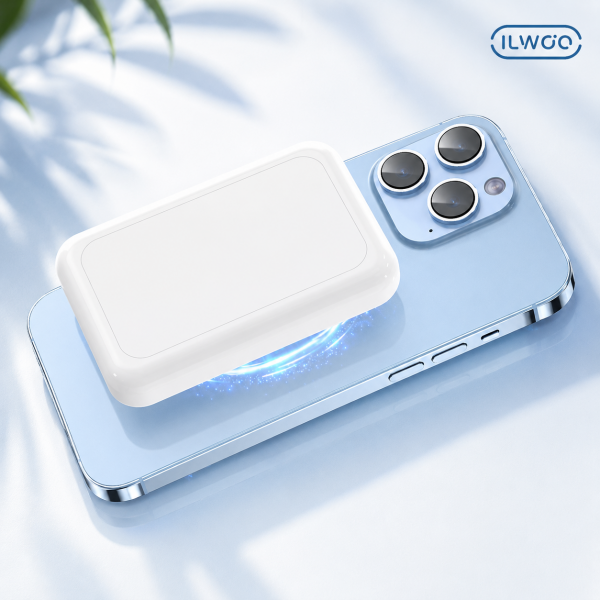 일우 맥세이프 무선 충전 + 휴대용 전기 손난로 보조배터리 충전식 5000mAh