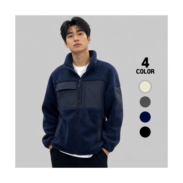 남녀공용 웜플러스 뽀글이 후리스 자켓 보온 겨울 단체 유니폼 S~4XL